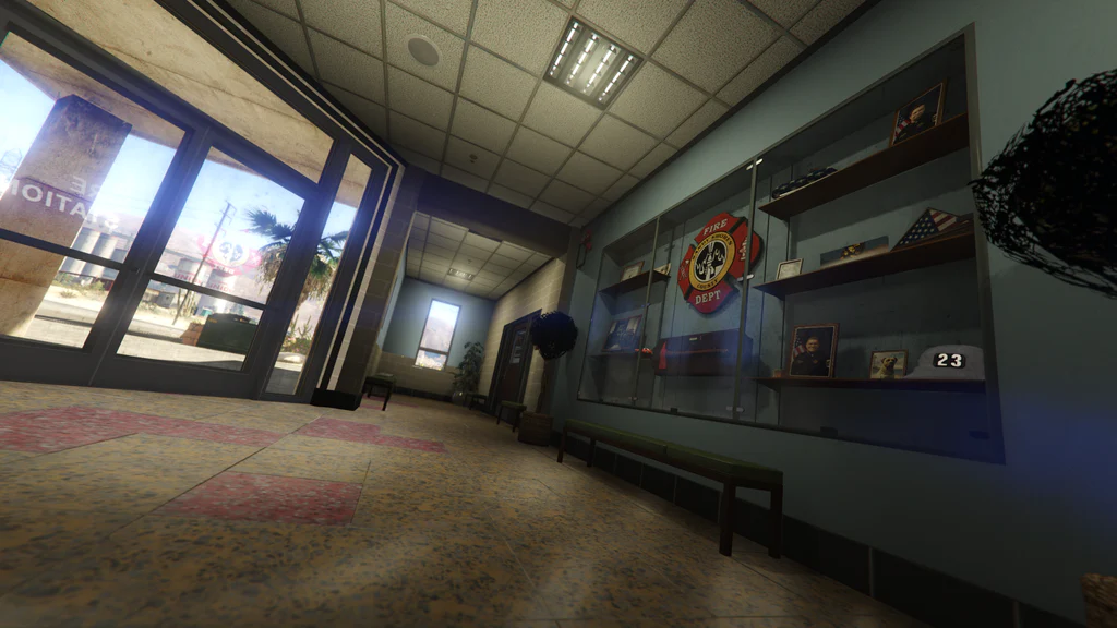 Blaine County Fire Department entrance GTA V FiveM Interior MLO