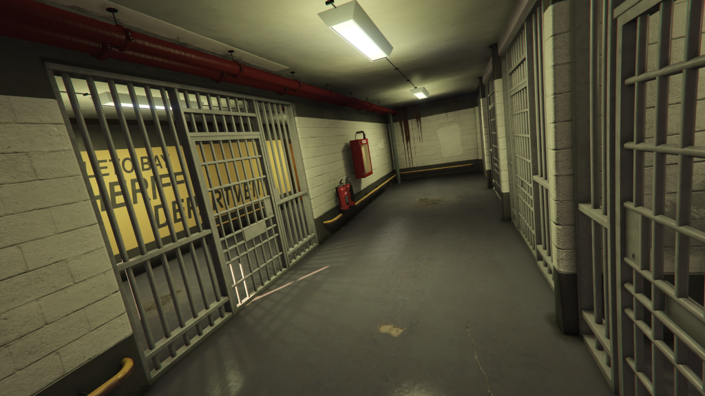 Grapeseed Sheriff’s Department cell hallway GTA V FiveM Interior MLO