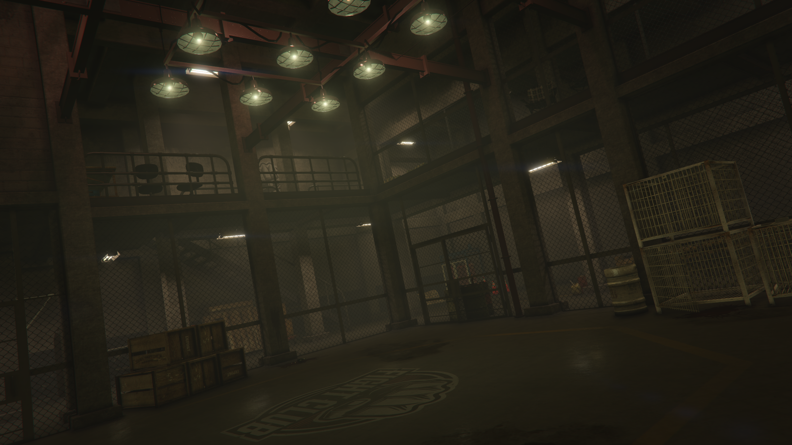 Fight club cage interior dark hangar GTA V FiveM Interior MLO
