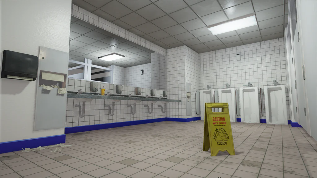 Rockford Plaza Cluckin’ Bell restroom GTA V FiveM Interior MLO