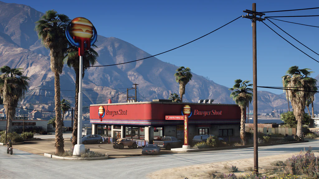 Sandy Shores BurgerShot exterior GTA V FiveM Interior MLO