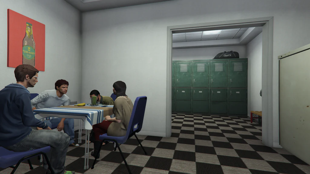 Vinewood Up-n-Atom Burger locker room GTA V FiveM Interior MLO
