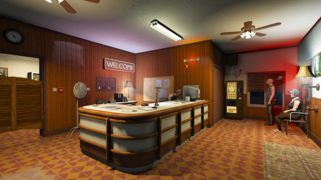 Sandy Shores Motel reception GTA V FiveM Interior MLO