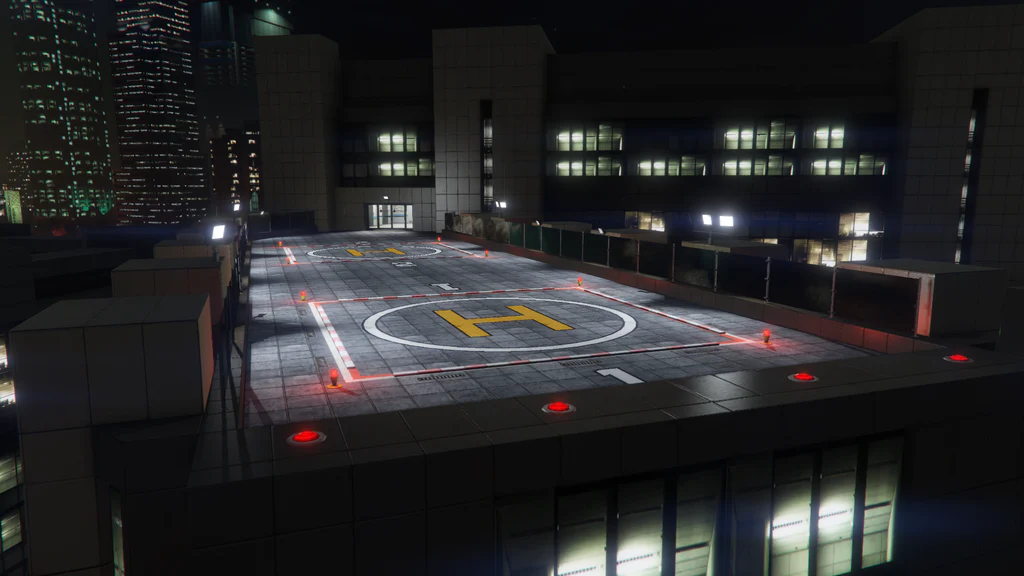 Mount Zonah Medical Center helipad GTA V FiveM Interior MLO