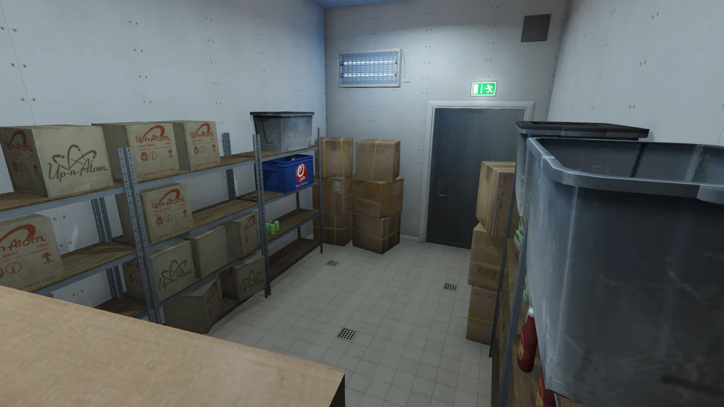 Vinewood Up-n-Atom Burger cold room GTA V FiveM Interior MLO
