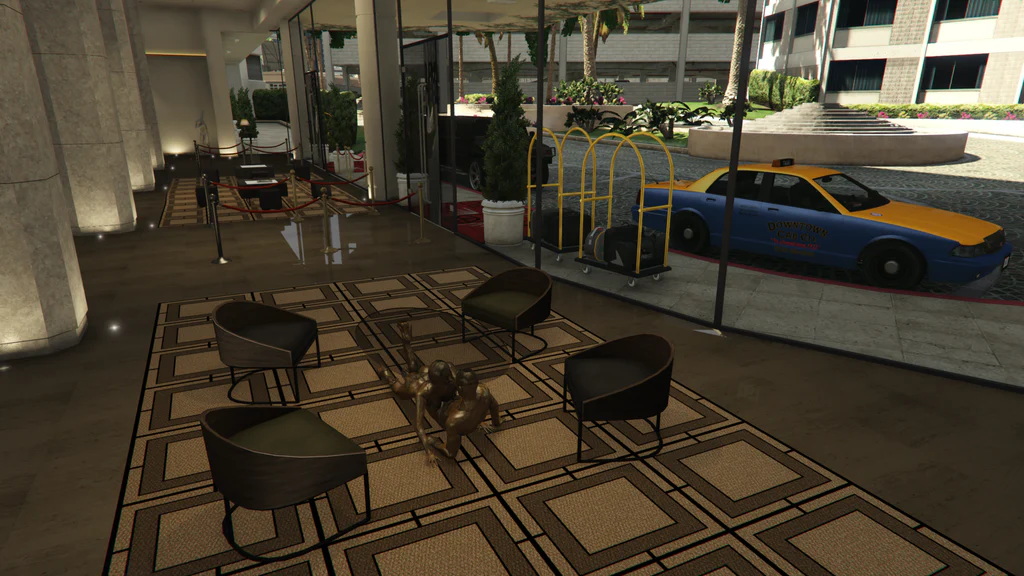 Von Crastenburg Hotel Rockford Hills lobby entrance area GTA V FiveM Interior MLO