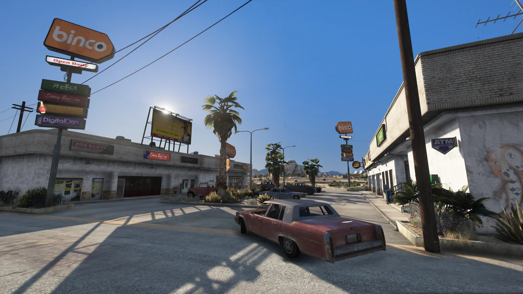 Sandy Shores Strip Mall exterior GTA V FiveM Interior MLO