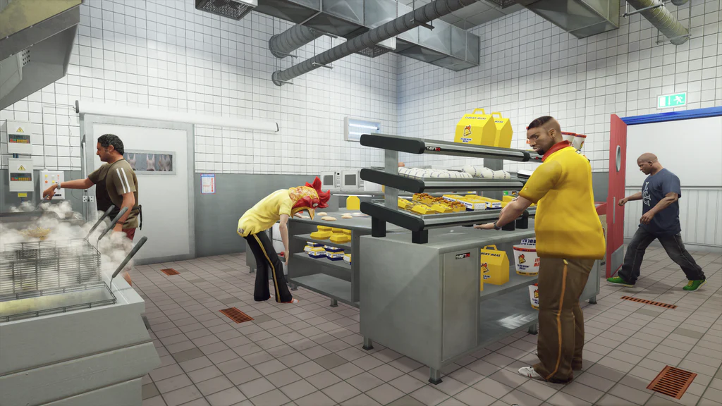 Rockford Plaza Cluckin’ Bell kitchen GTA V FiveM Interior MLO