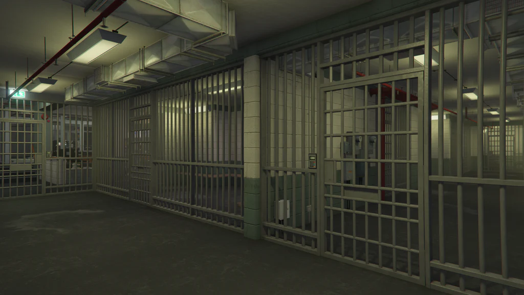 Sheriff Department cell access hallway GTA V FiveM Interior MLO