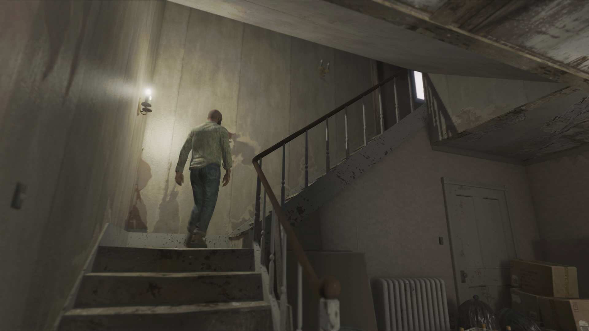 Trevor climbing stairs GTA V FiveM Interior MLO