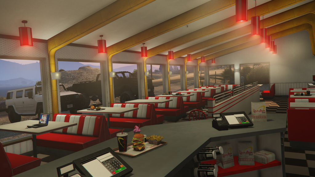 Up-n-Atom Grapeseed dining room GTA V FiveM Interior MLO
