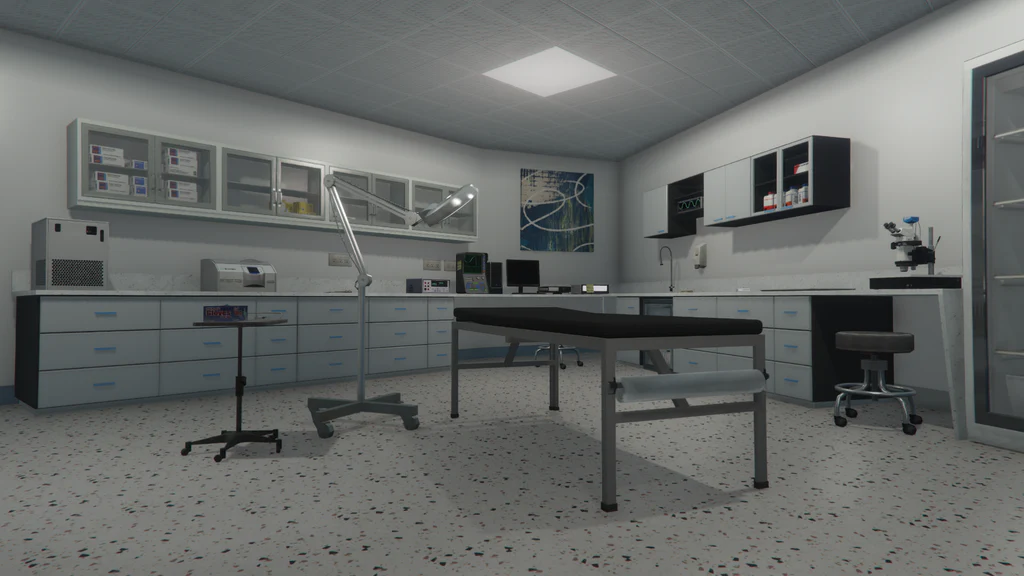 Mount Zonah Medical Center examination room GTA V FiveM Interior MLO