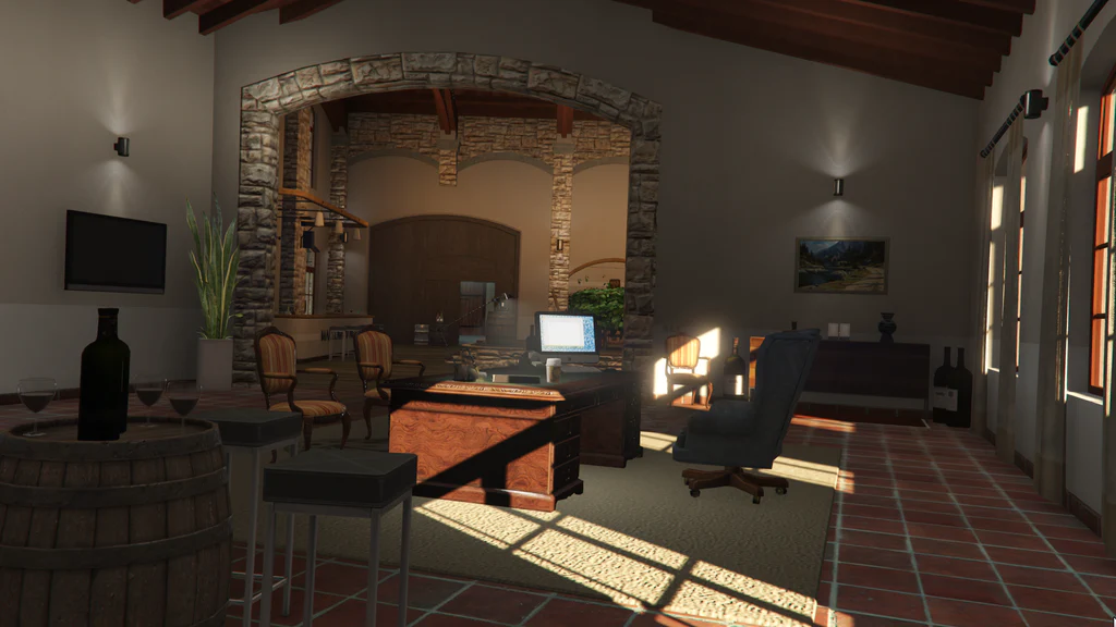 Marlowe Vineyard private lounge GTA V FiveM Interior MLO