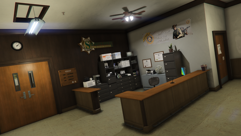 Sheriff’s Department entrance GTA V FiveM Interior MLO