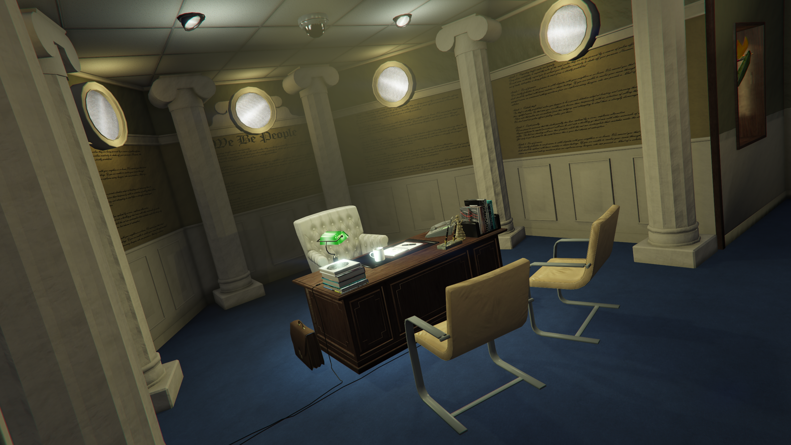 Lawyer office attorney desk inspired by Saul Goodman Breaking Bad GTA V FiveM Interior MLO