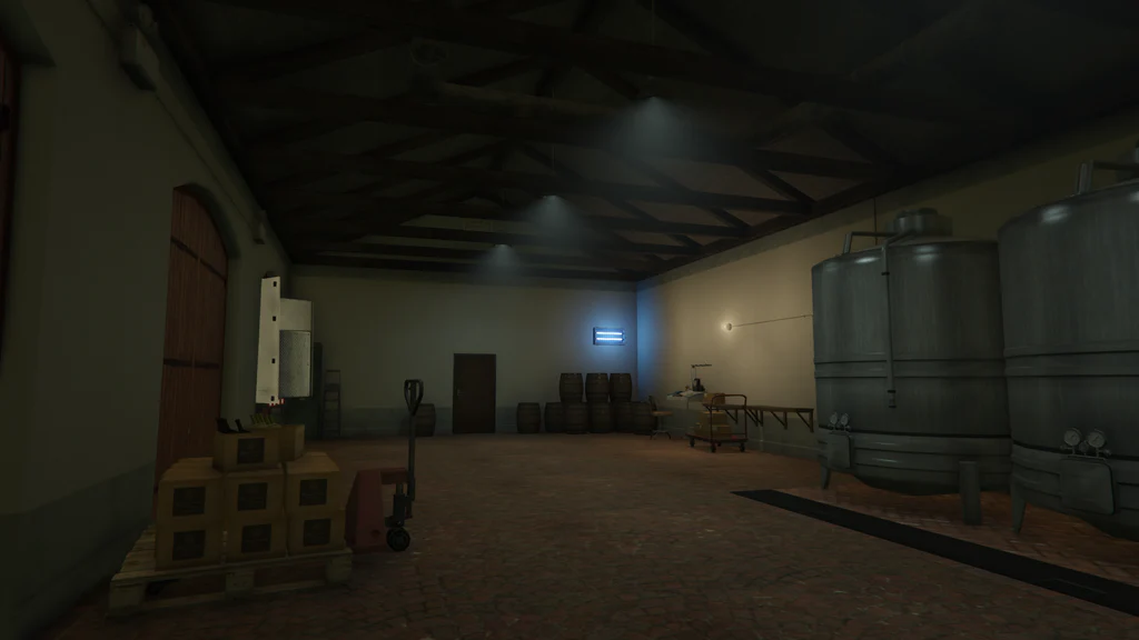 Marlowe Vineyard brewing room GTA V FiveM Interior MLO