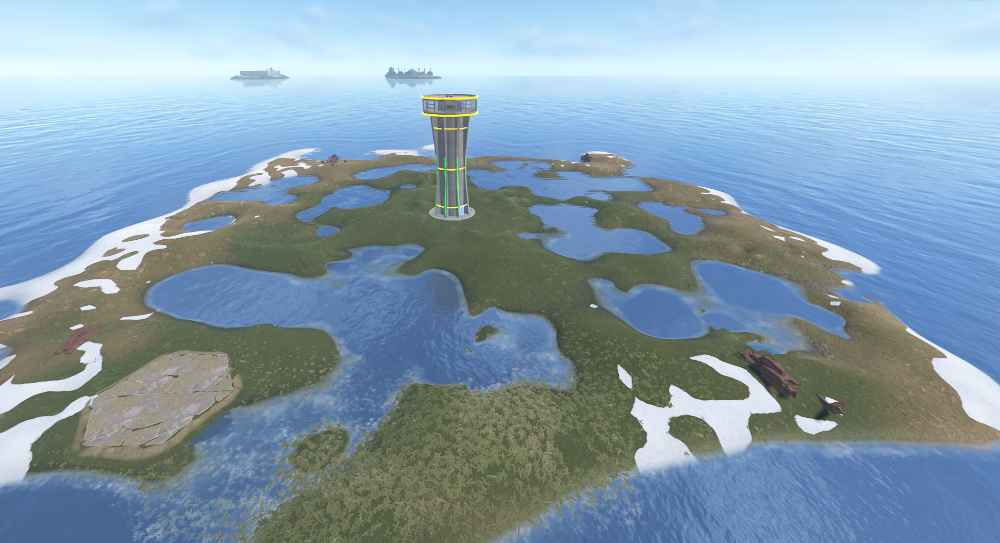 Heli Tower Island on Rustron