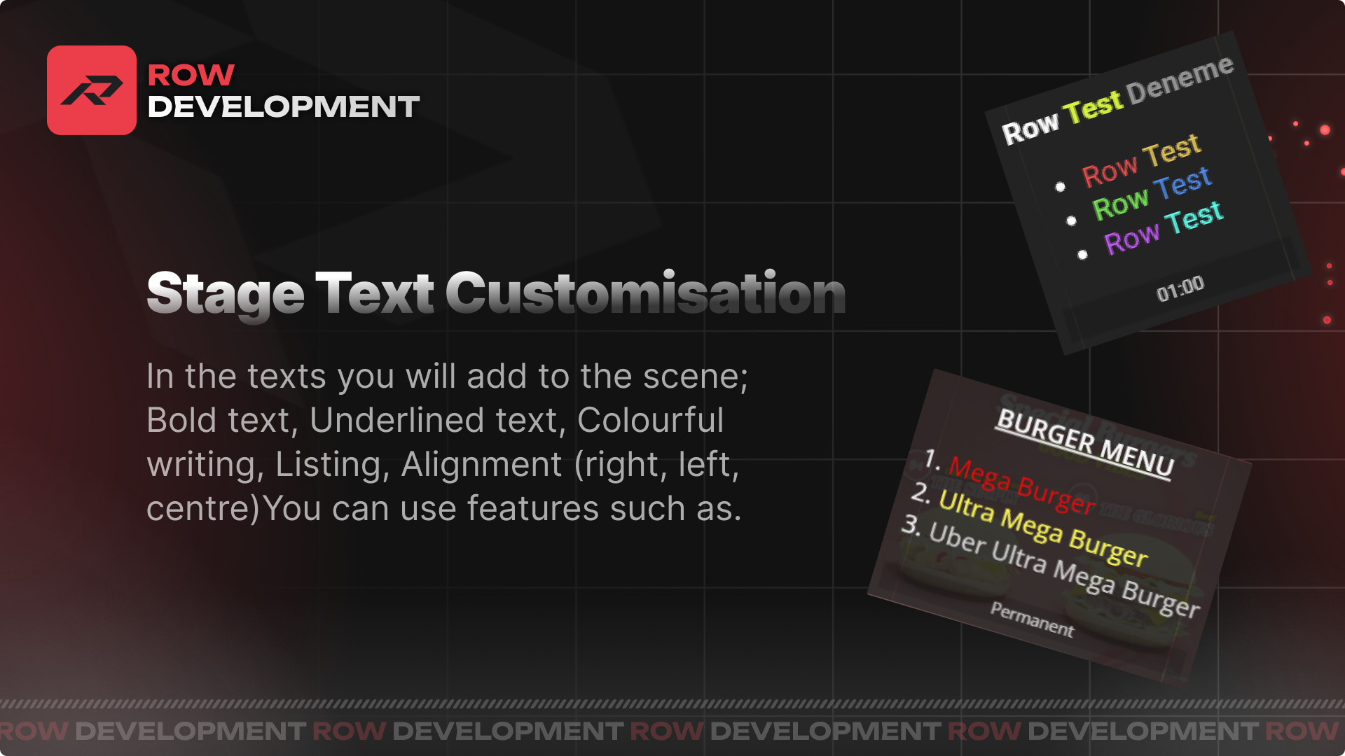 Row Development | Scripts