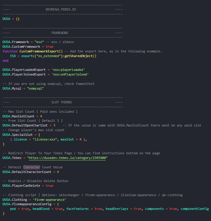 DevDusa | [QB] Dusa Multicharacter + Spawn Selector