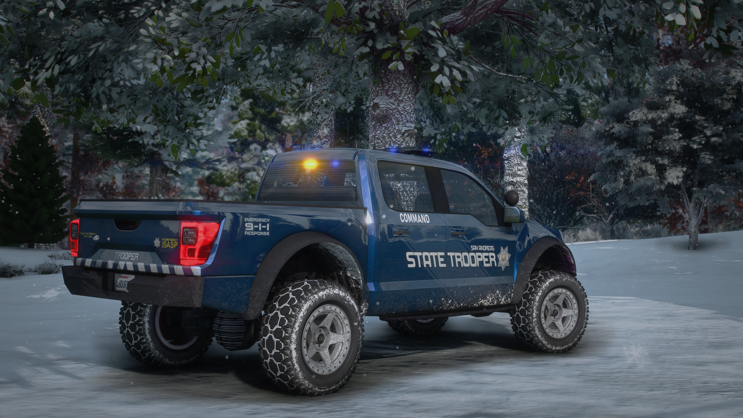 Lore-Friendly New Series Police Caracara 4x4 Cruiser thumbnail 4