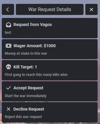 Possible Gang Wars [QBX/QB/ESX] - FiveM Script Screenshot