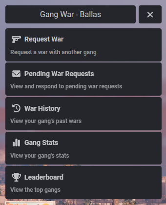 Possible Gang Wars [QBX/QB/ESX] - FiveM Script Screenshot