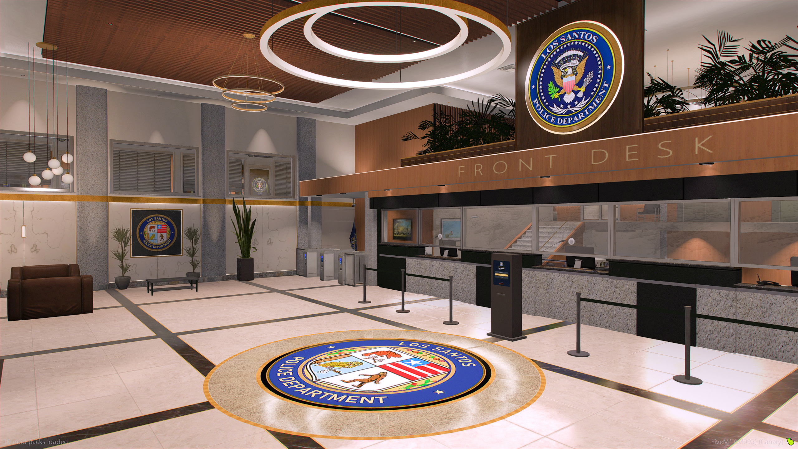 Front desk and main reception