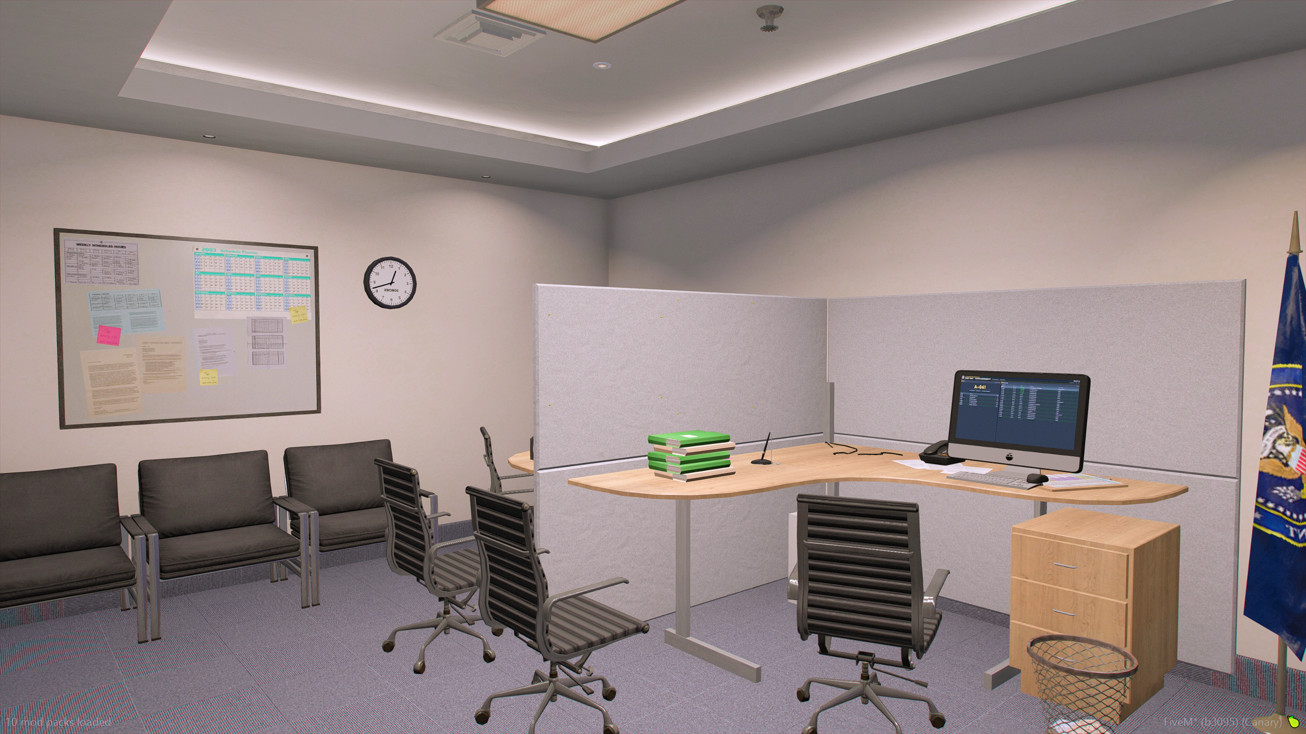 Personnel and administrative workspace