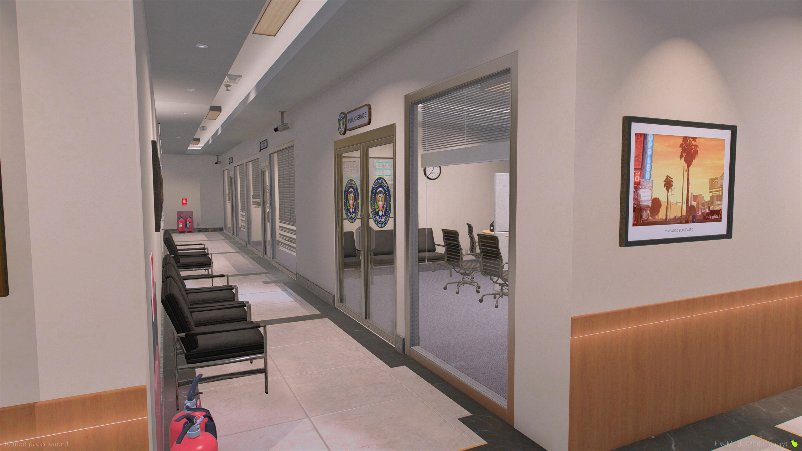 Administrative office corridor