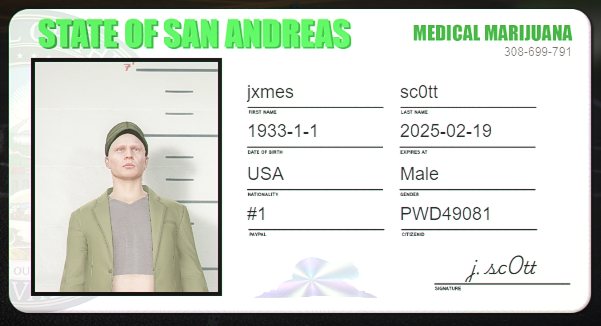 [10% OFF] ID Cards / Licenses (ID, Drivers, Pilots, Weapons, Medical Marijuana) thumbnail 7