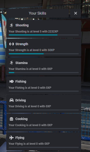 [PAID][ESX/QB/QBOX] SKILLS - All In One thumbnail 2