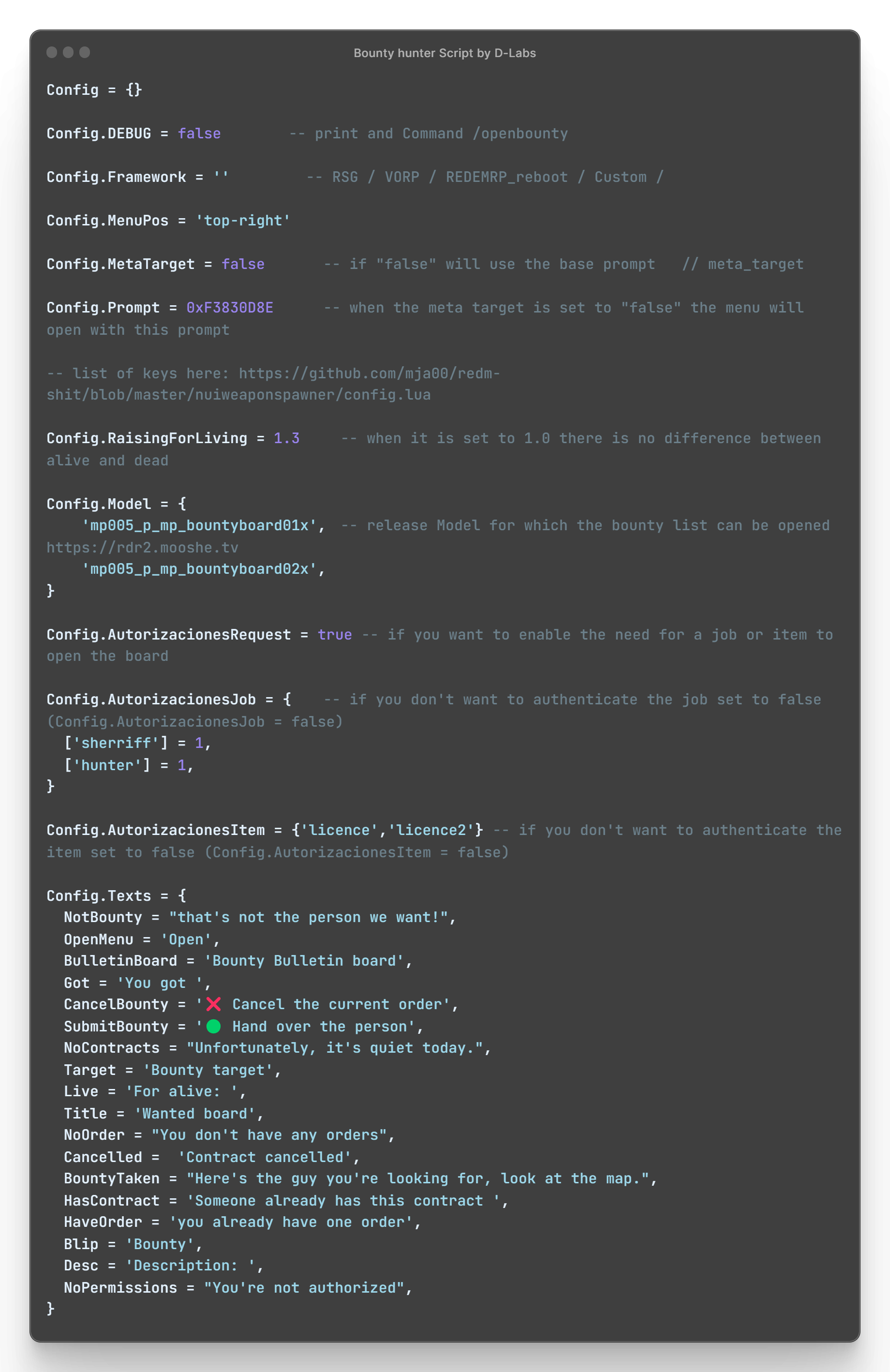 D-Labs Scripts | Bounty Hunter