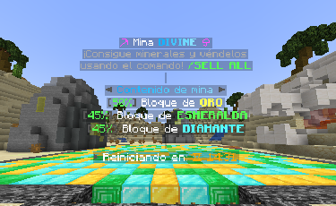 Vista de la mina