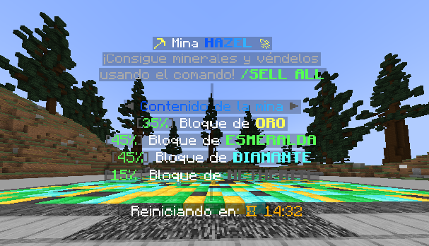 Vista de la mina