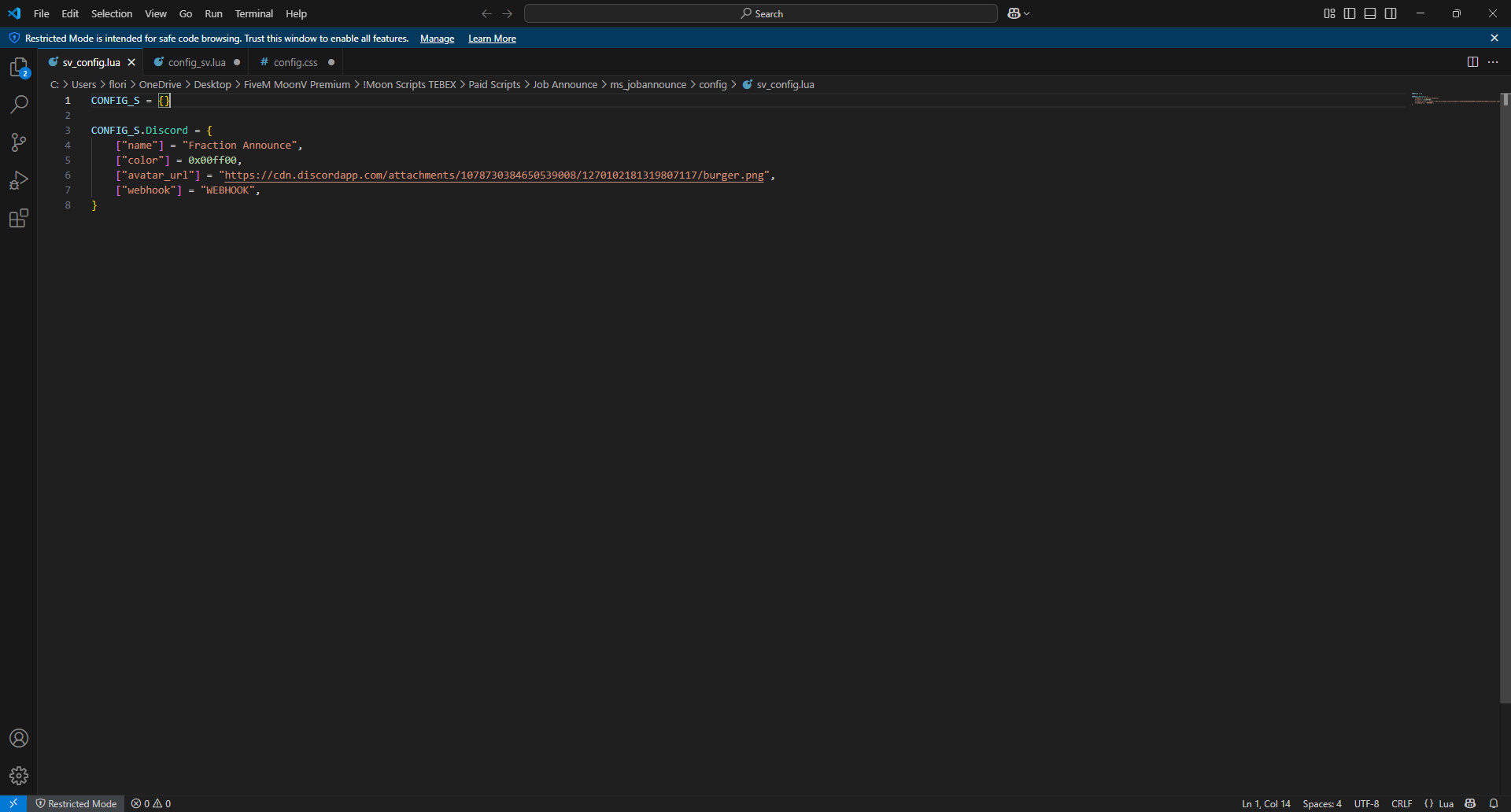 Moon Scripts | Job Announce