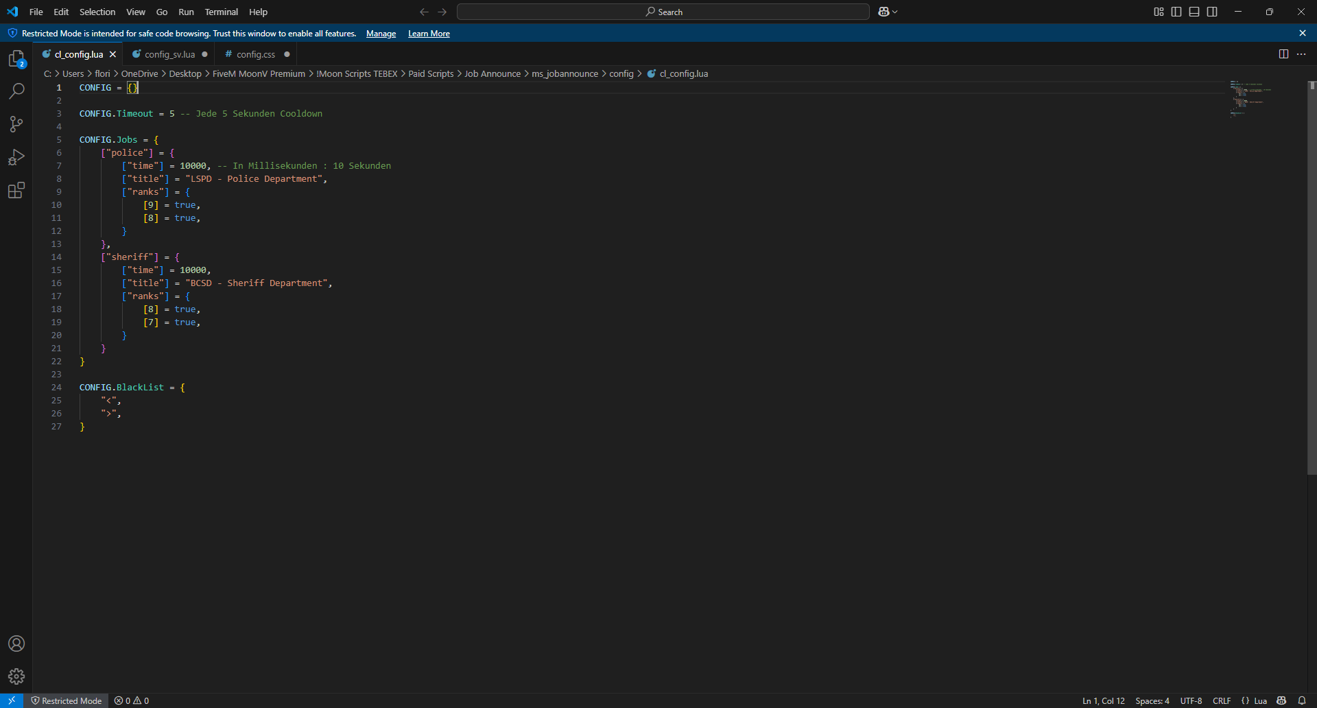 Moon Scripts | Job Announce