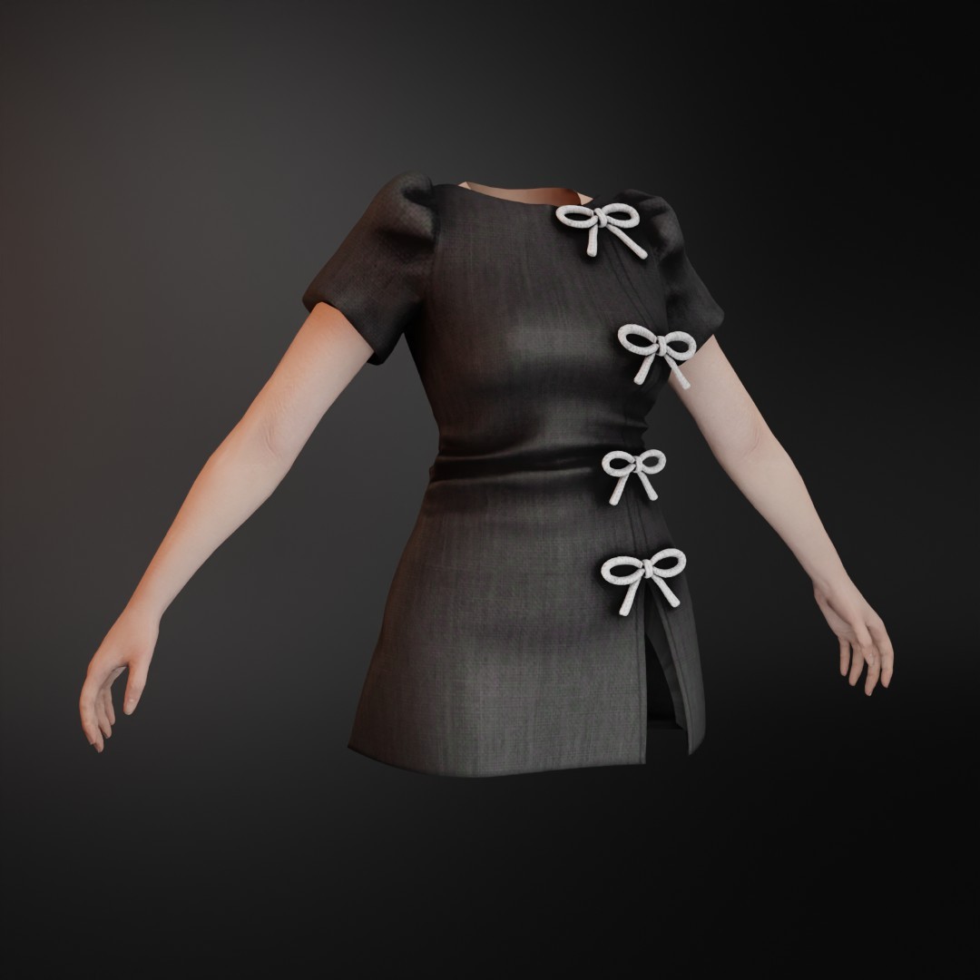 Pewe Studios Clothes · 067. UTI RIBBON DRESS [F]