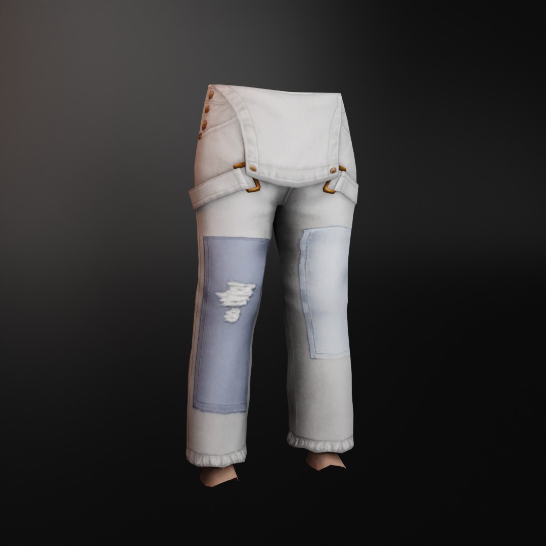Pewe Studios Clothes · 017. WORKER LONG DENIM PANTS [M]