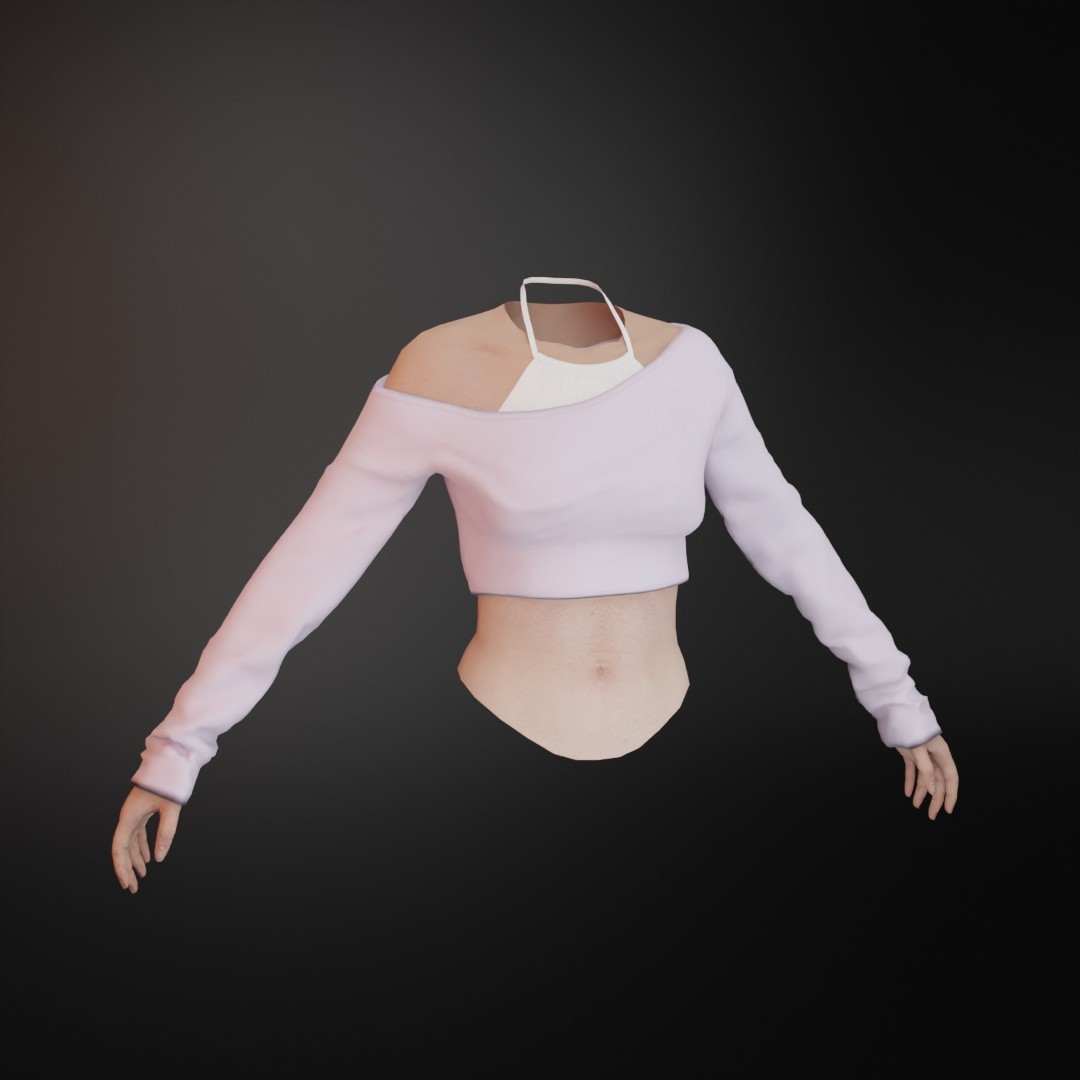 Pewe Studios Clothes · 052. LENNON CROP TOP [F]