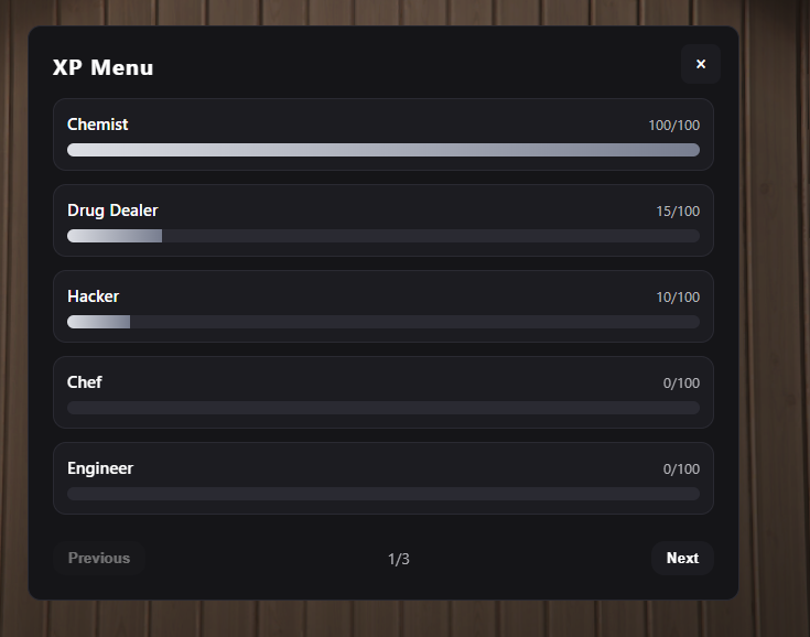 T7 XP Menu Preview