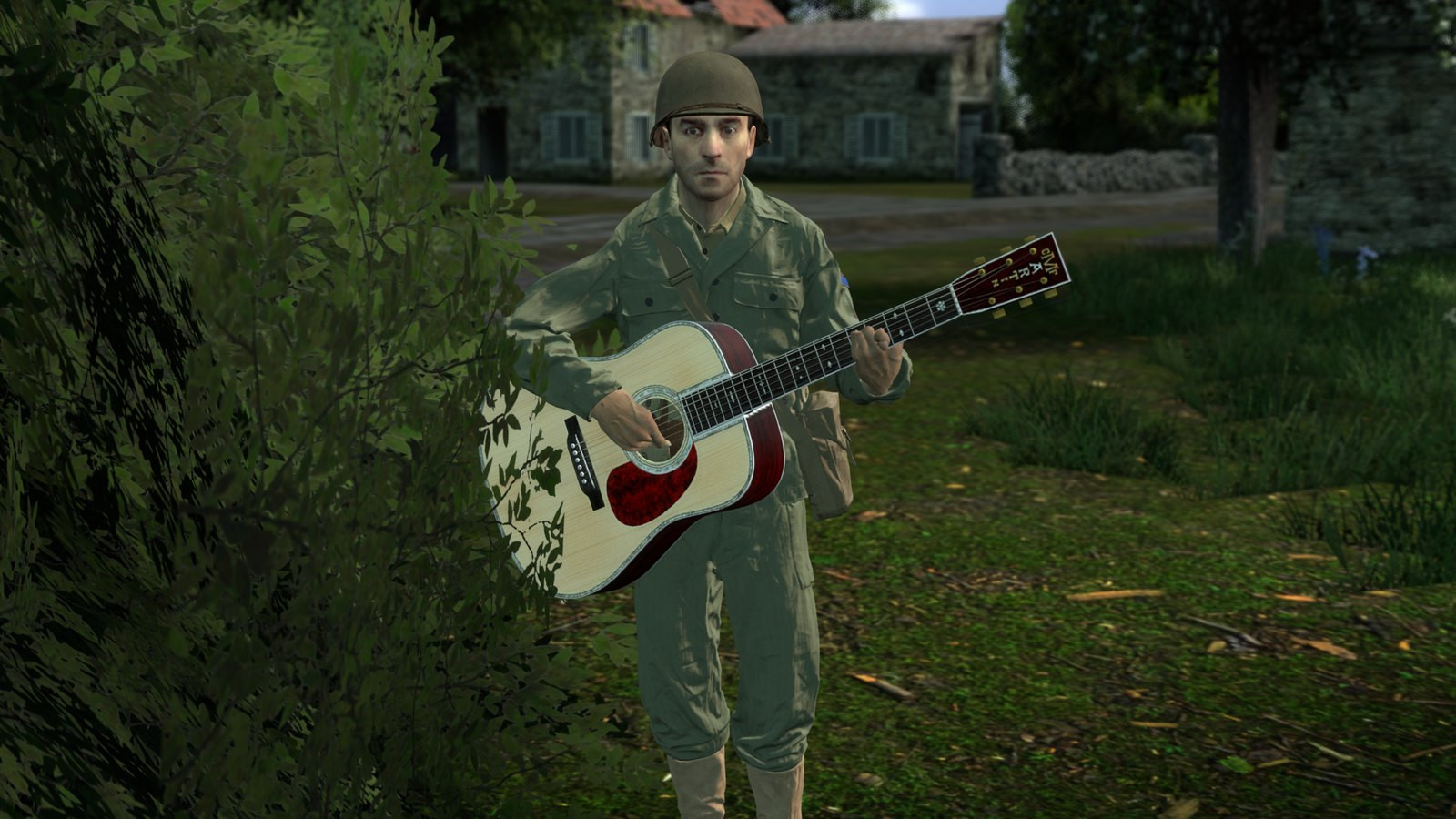 Guitare en jeu