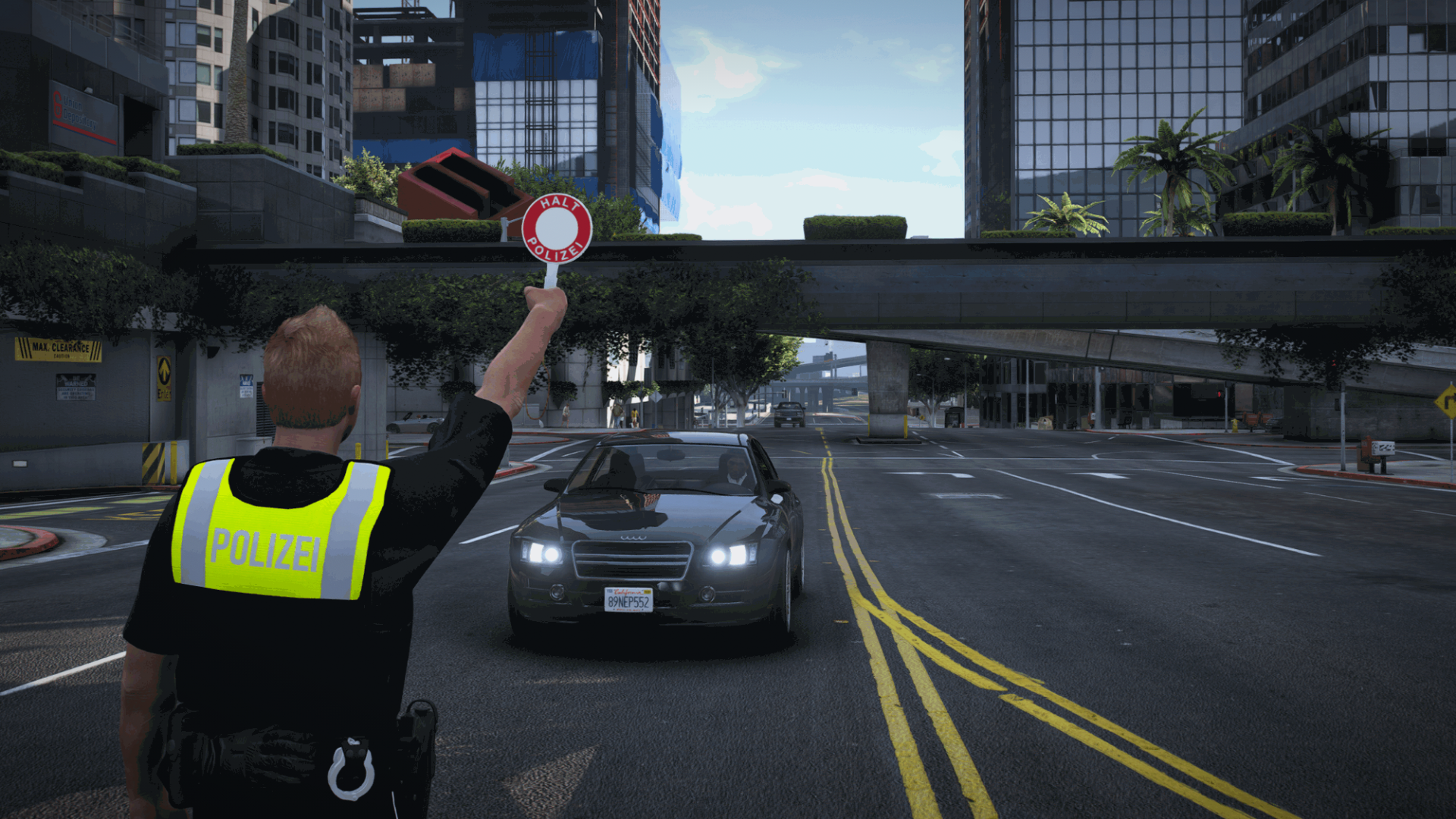 Holding it up
