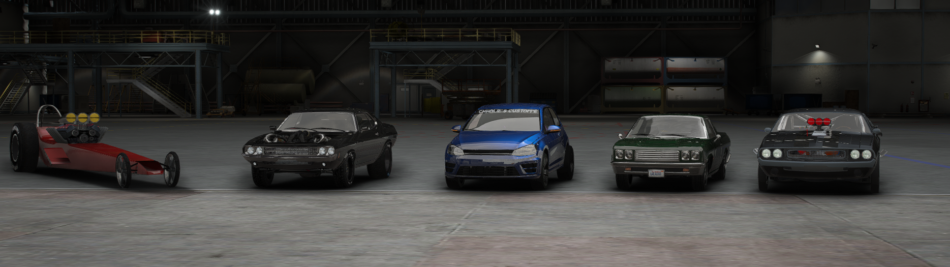 Drag Car Pack 1