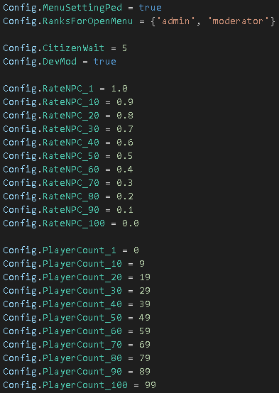 SP Shop | Adaptative rate npc with connected players